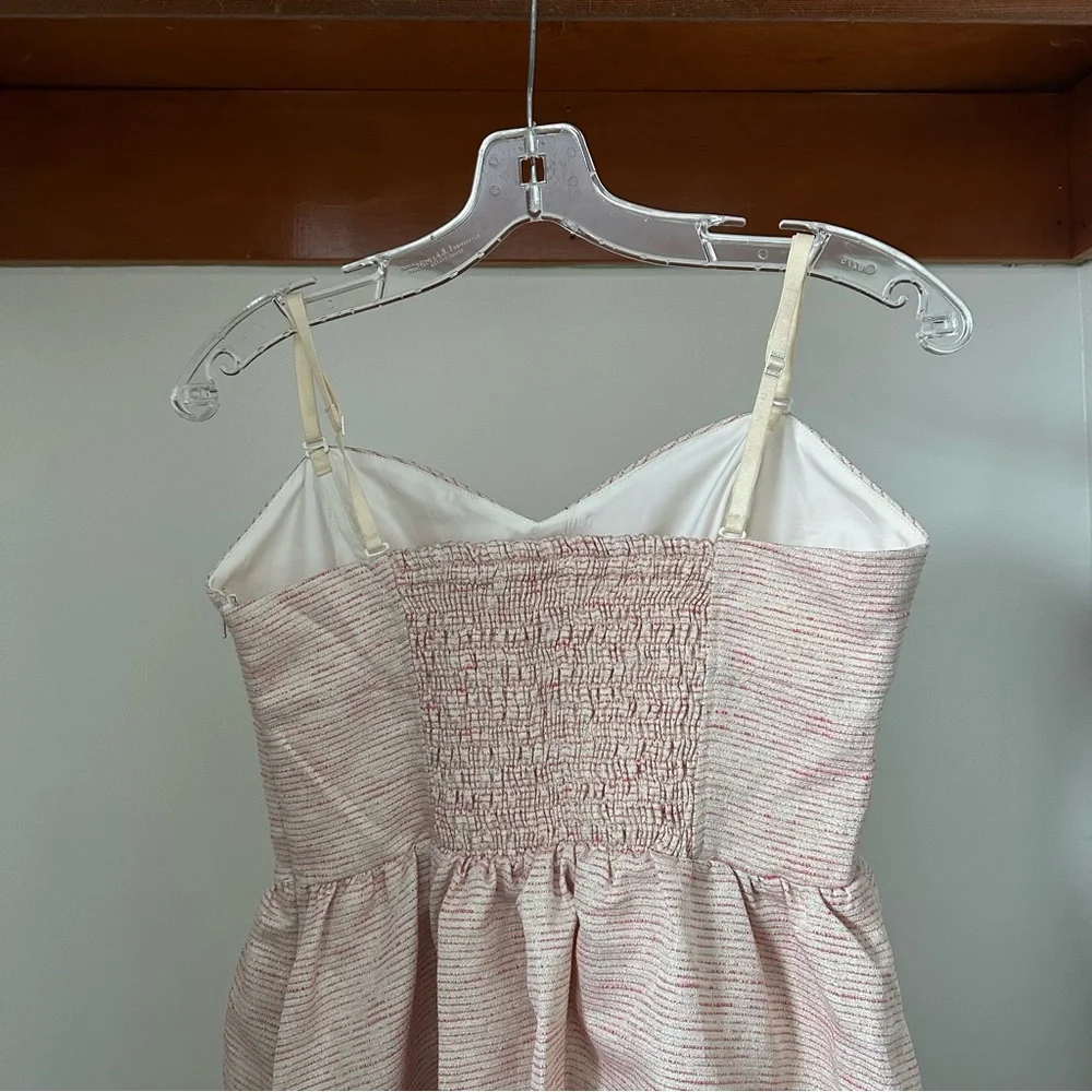 Aritzia Talula pink & cream striped strapless/spaghetti strap dress size 8 - Picture 6 of 6